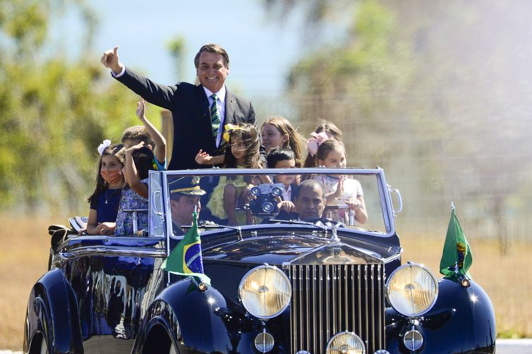 Presidente Jair Bolsonaro participa de cerimônia comemorativa do 7 de Setembro, no Palácio da Alvorada
